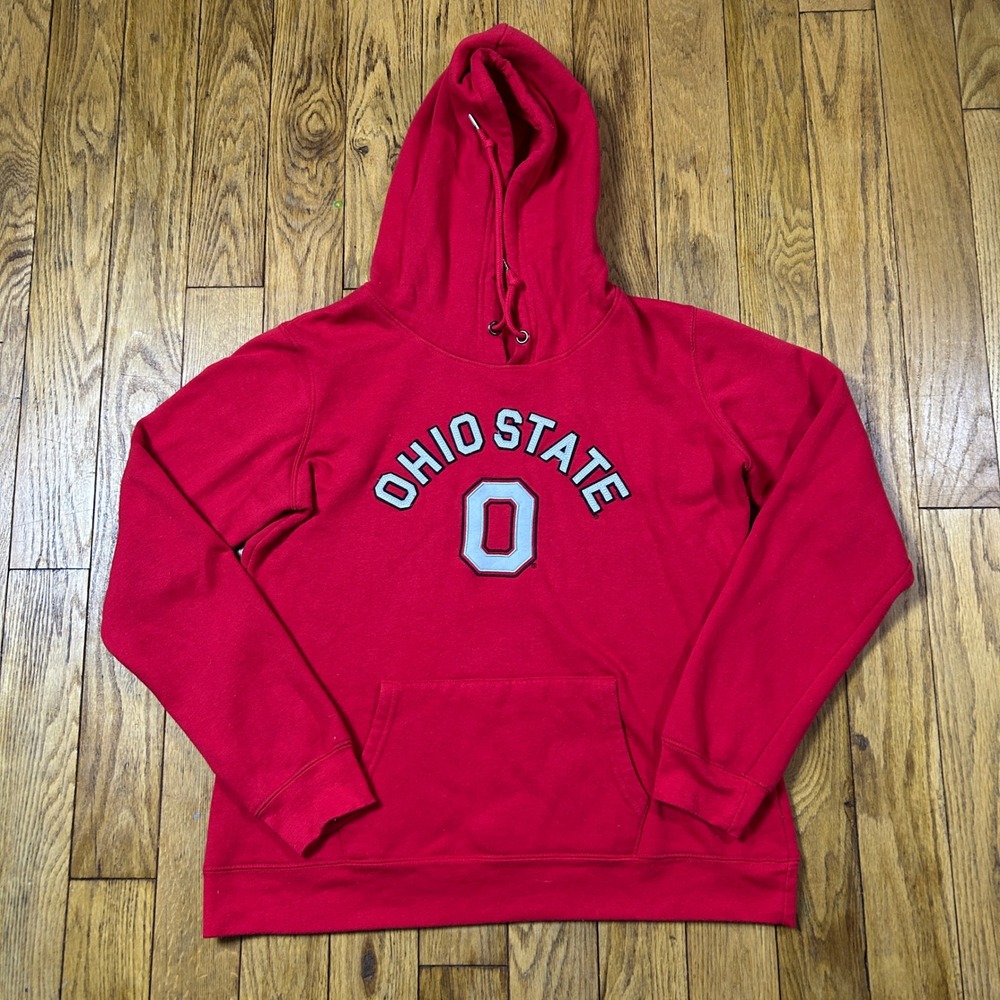 Ohio State Buckeyes Hoodie Red Pullover Sweatshirt Mens Large NCAA Fan Gear